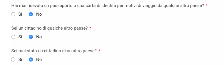 Informazioni sulla seconda cittadinanza per poter richiedere l’ESTA